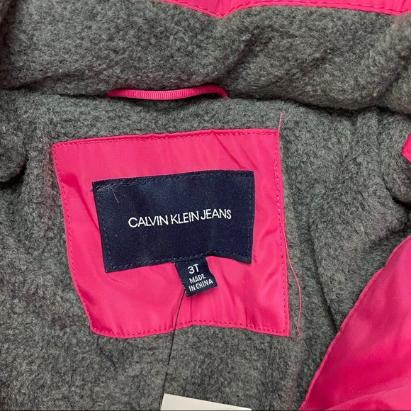 Calvin Klein Toddler Girls Long Puffer Coat 3T - Picture 3 of 11